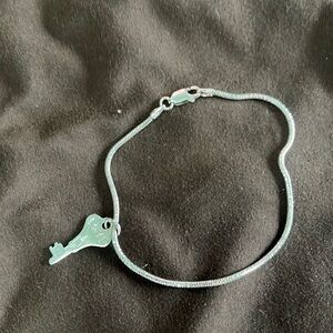 Sterling bracket with key charm